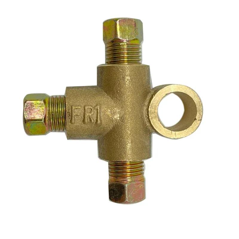 1/2/5 Sets 3Way Brake T Piece Tee w/3 Male Nuts M10 3/16" Brake Pipe Pipeline Accessories Flare Union Fitting Connector Adapter