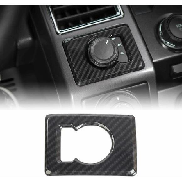 For F150 4WD Four-Wheel Drive Decoration Trim for Ford F150 2015+ Carbon Fiber