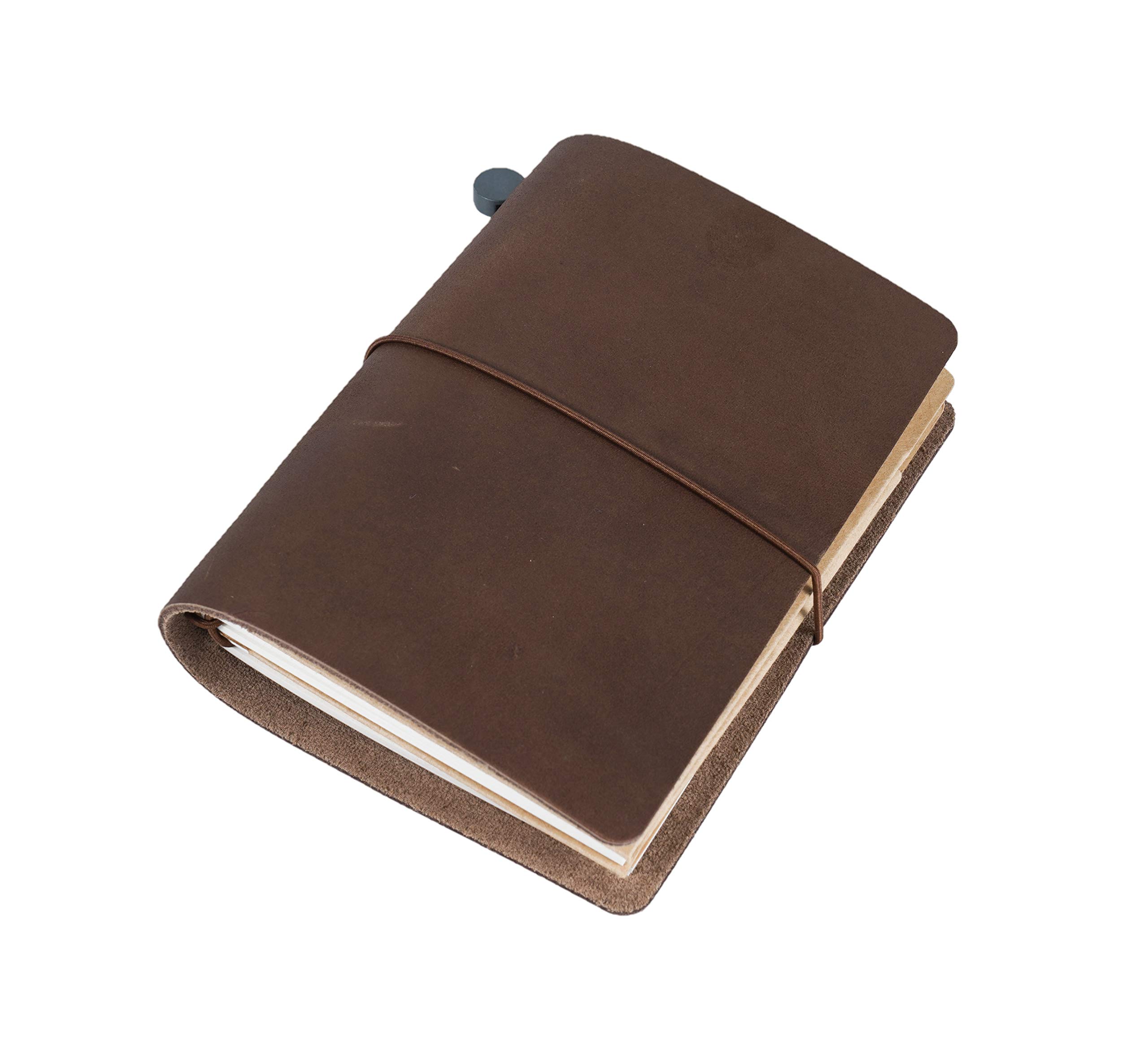 

Collasaro Genuine Leather Notebook (Brown, XS, Passport Size, 135 x 105 mm)