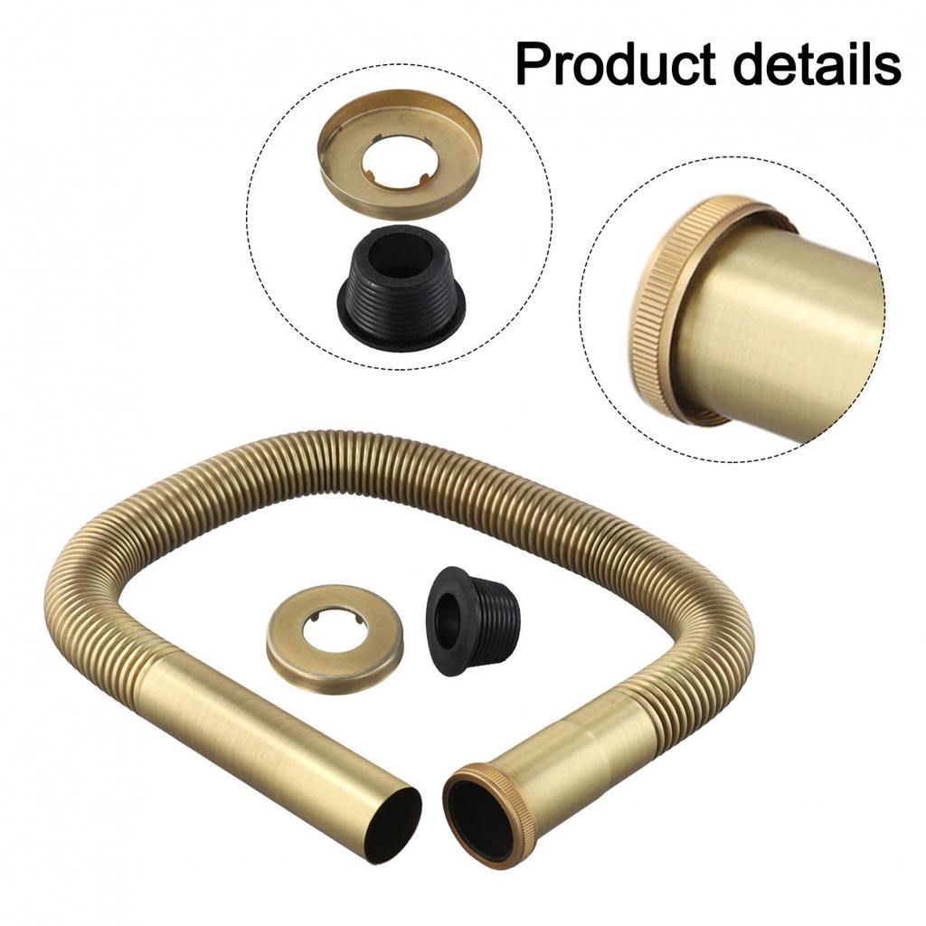 Flexible Brass Drain Hose for Kitchen and Bathroom Sink Installation