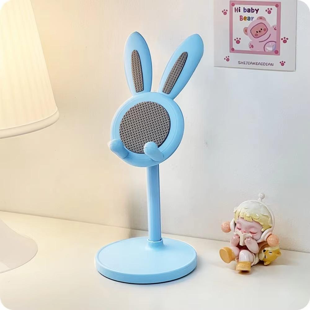 Rabbit Shape Mobile Phone Holder Stand Desktop Plastic Desktop Lazy Selfie Live Support Shelf For Phone Pad Tablet Laptop Stand