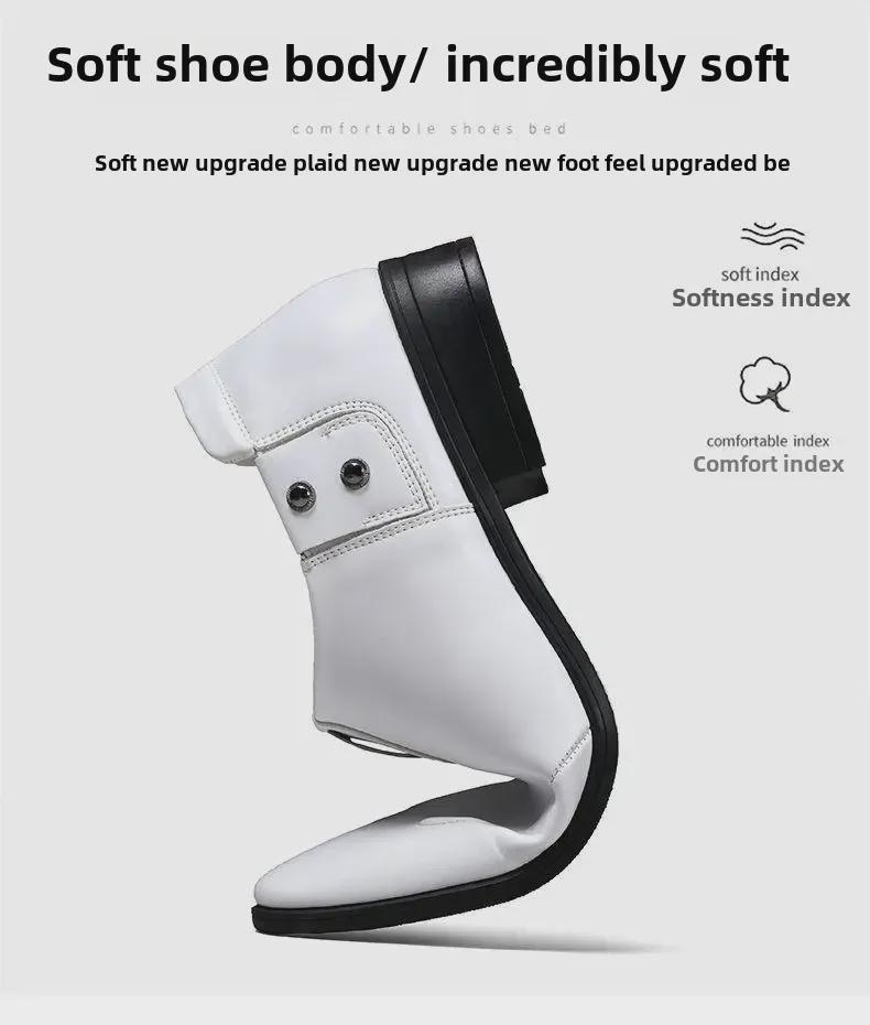 Herren Weiches Leder Freizeit Business Schuhe - Bequeme Weiche Sohle für die Arbeit