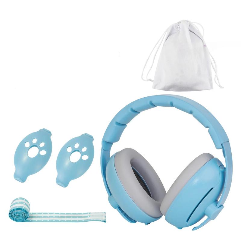 2-in-1 Baby Ear Protection Noise Cancelling Headphones Convertible Design Noise Reduction Earmuffs for Infant Improves Sleep