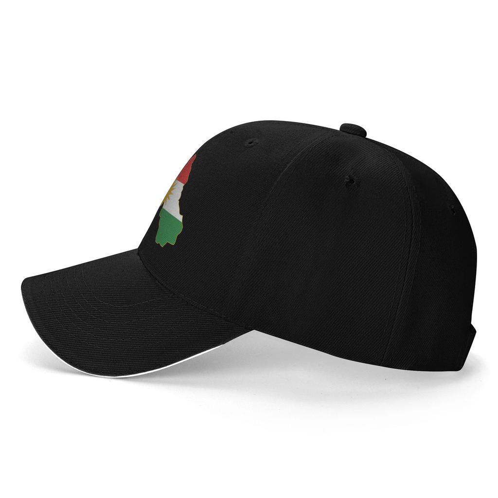 Personalizovaná mapa a vlajka Kurdistánu Baseballová čepice Hip Hop Unisex Dámská Nastavitelná Kšiltovka typu Dad Jarní Snapback Čepice