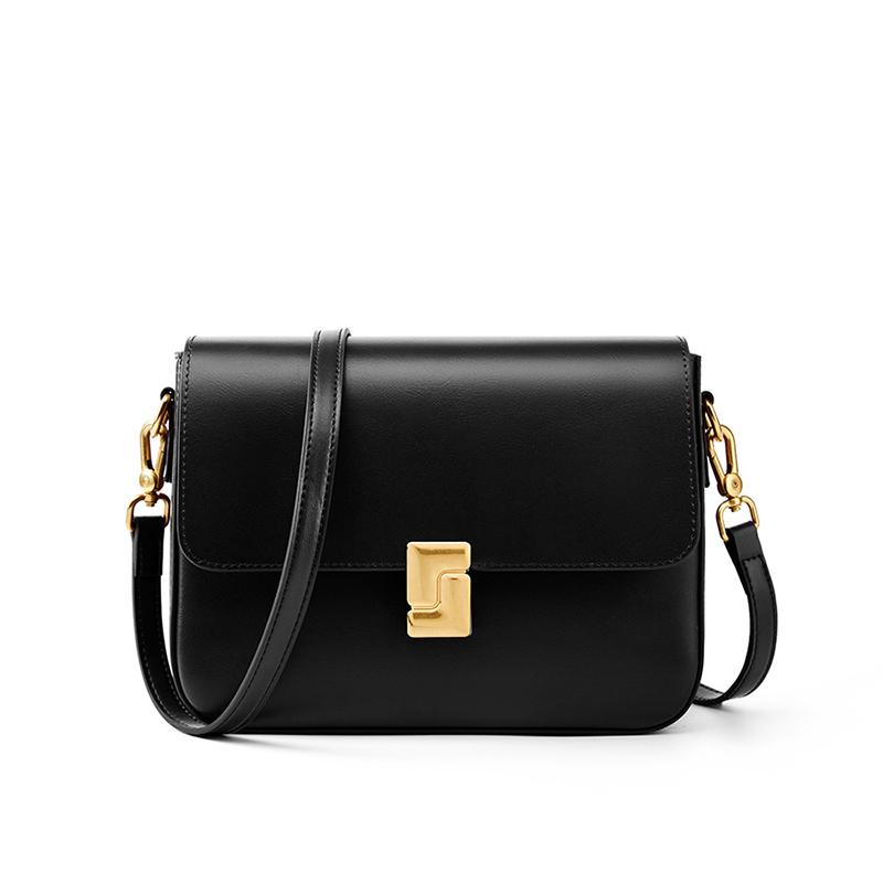 Hifashion Cowhide Genuine Leather Small Shoulder Crossbody Bags For Women 2026 Luxury Designer Box Purses Square Ladies Handbags
