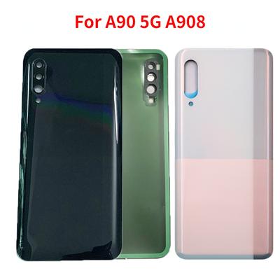 Zurück Für Samsung A90 5G A908 A908F SM-A9080 Batterie Hintere Tür Gehäuse mit Kamera Rahmen Objektiv +