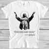 Jesus I Never Said That Christmas Christ Sunset Meme Gift Tee T Shirt M1069