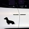 Cute Dachshund Dog Vehicle Reflective Motorcycle Car Sticker Decals Decoration