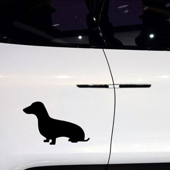 Cute Dachshund Dog Vehicle Reflective Motorcycle Car Sticker Decals Decoration