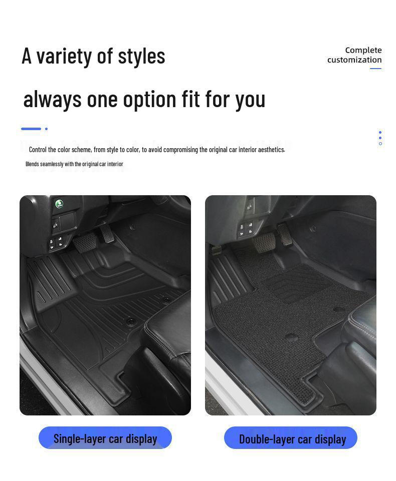 Volkswagen Touareg Floor Mats (2011-2025) - Original Style, Full Coverage, TPE, Wear-Resistant, Anti-Slip