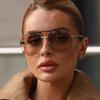 European and American Retro Classic Double Beam Pilot Frame Metal Versatile Sunglasses Fashionable Driving Sunglasses