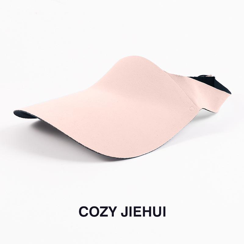 Traceless sun hat women's foldable empty top hat summer UV protection large brim sun hat student sun hat