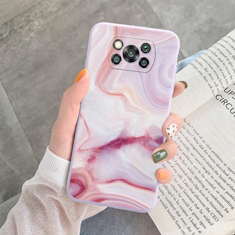 Poco X3 Pro Pocox3 NFC Case Luxury Glitter Gold Foil Ocean Marble Silicone Soft Phone Cover For Xiaomi Poco X3 X5 X6 Pro Shell
