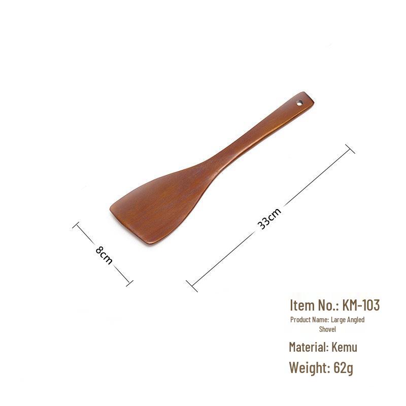 

Набір японського дерев яного кухонного приладдя Kemu: Лопатка та ополоник з антипригарним покриттям і довгими ручками