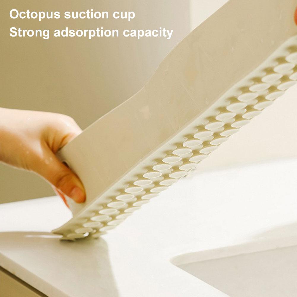 Silicone Sink Splash Guard Sink Baffle Splash Guard Washing Basin Anti-splash Stopper for Kitchen Island and Bathroom