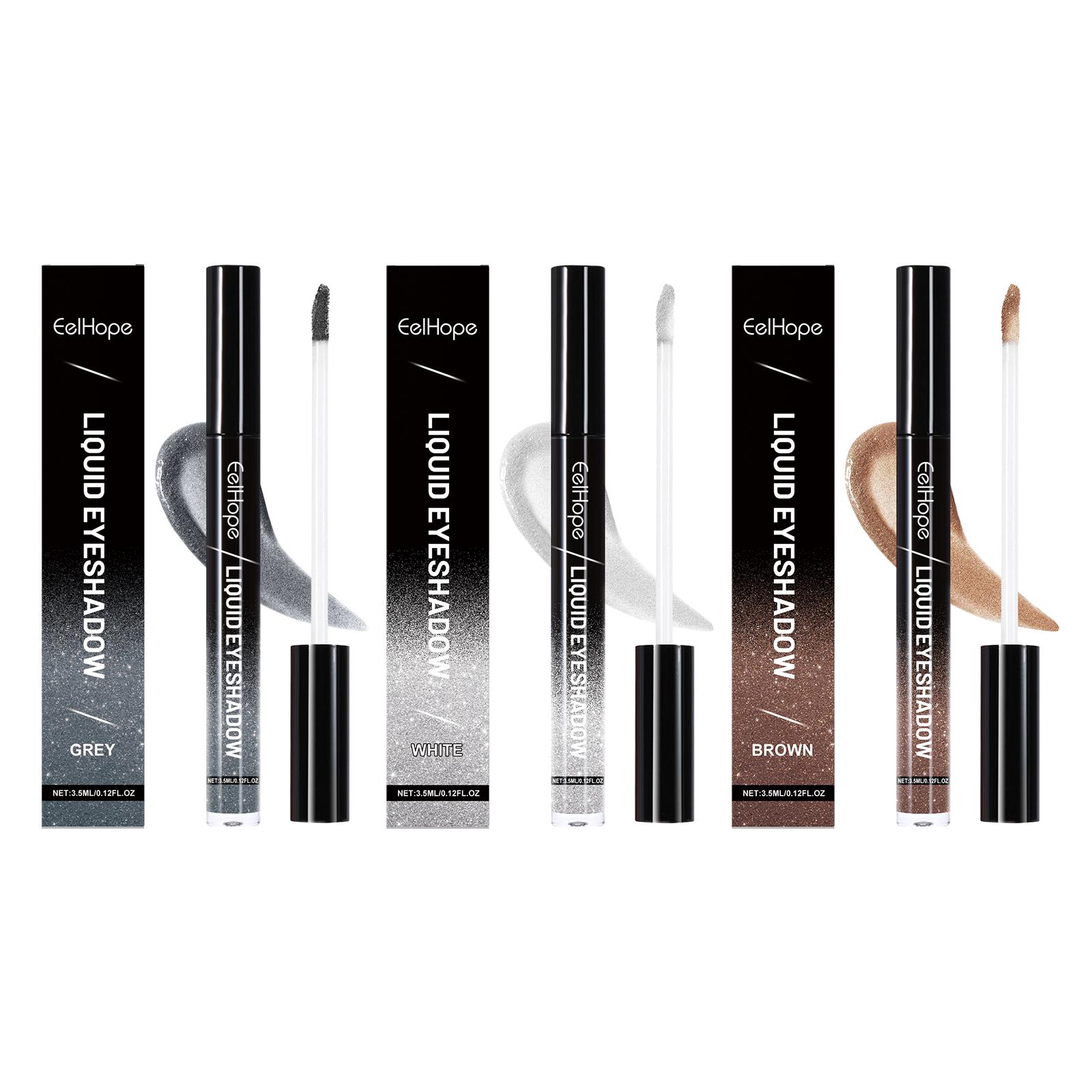 

Eelhope Flash Eyeshadow: Natural Color Application, Easy Makeup Application, Lasting Glitter for Daily Use сірий