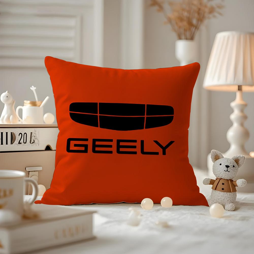 Cushion Cover Anti-dustmite Pillowcase Invisible Zipper Silky Short Plush Sofa Cushion Cover GEELY