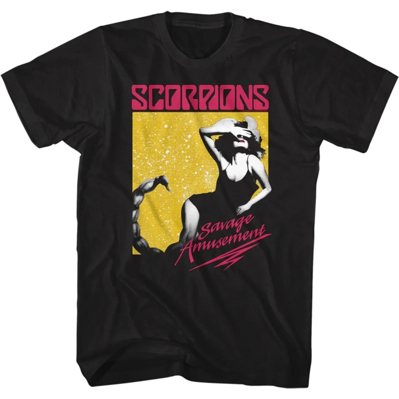 SCORPIONS cd cvr SAVAGE AMUSEMENT Official SHIRT XL New blackout first force S