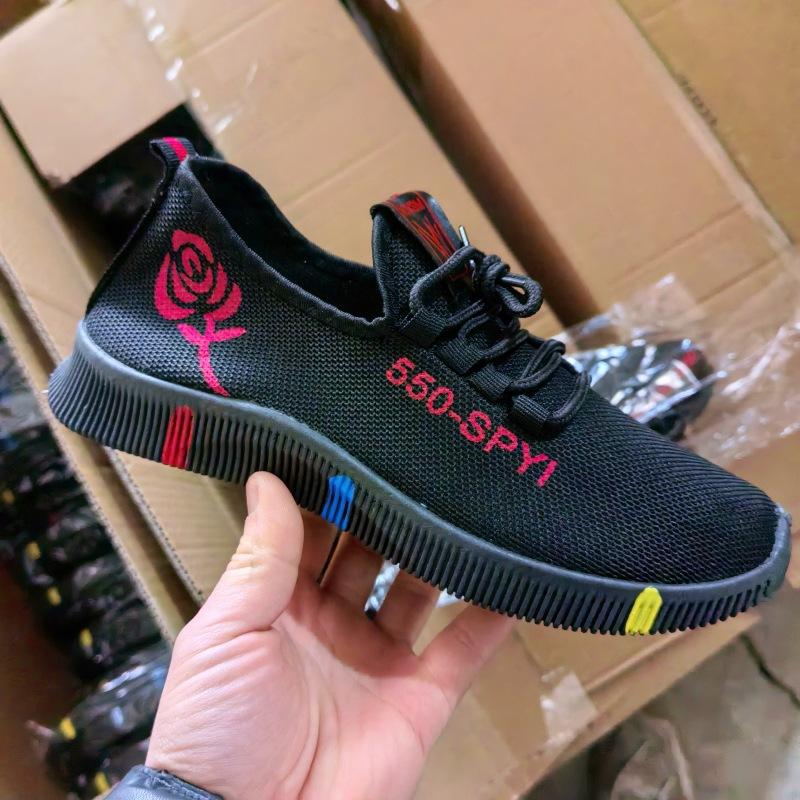 New Cloth Shoes Walking Shoes Soft Sole Non-slip Mother Sports Shoes Breathable Mesh Shoes Casual Shoes