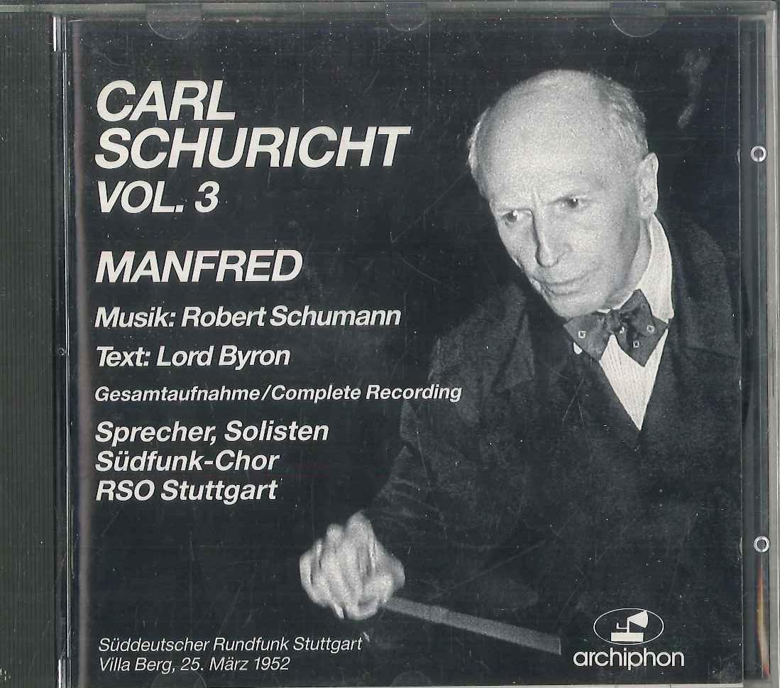 

CD CARL SCHURICHT - Musik Robert Schuman ARCH23CD ARCHIPHON 1991 Germany Classical Used