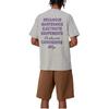 Carhartt WIP Buchstabenprint Rundhals Figurbetontes Kurzarm-T-Shirt Herren T-Shirts Grau I032880-V6-XX