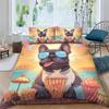 Animal French Bulldog Bedding Set Print Single/Twin/Full/Queen/King Size For Adult Bedroom Duvetcover Sets Animal Boy Gift