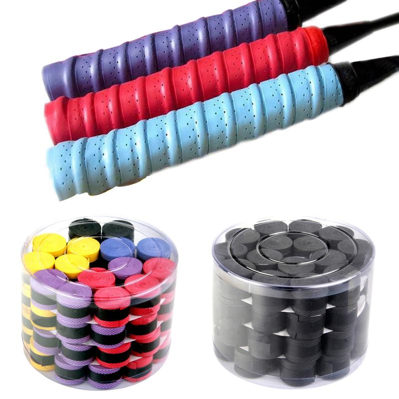 60 Stück Tennis Schläger Overgrips Rutschfest Schweißabsorbierend Bänder 60 Stück Badminton Schläger Dämpfer