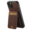 For iPhone 14 Case Litchi Texture PU Leather Card Slots Phone Protector