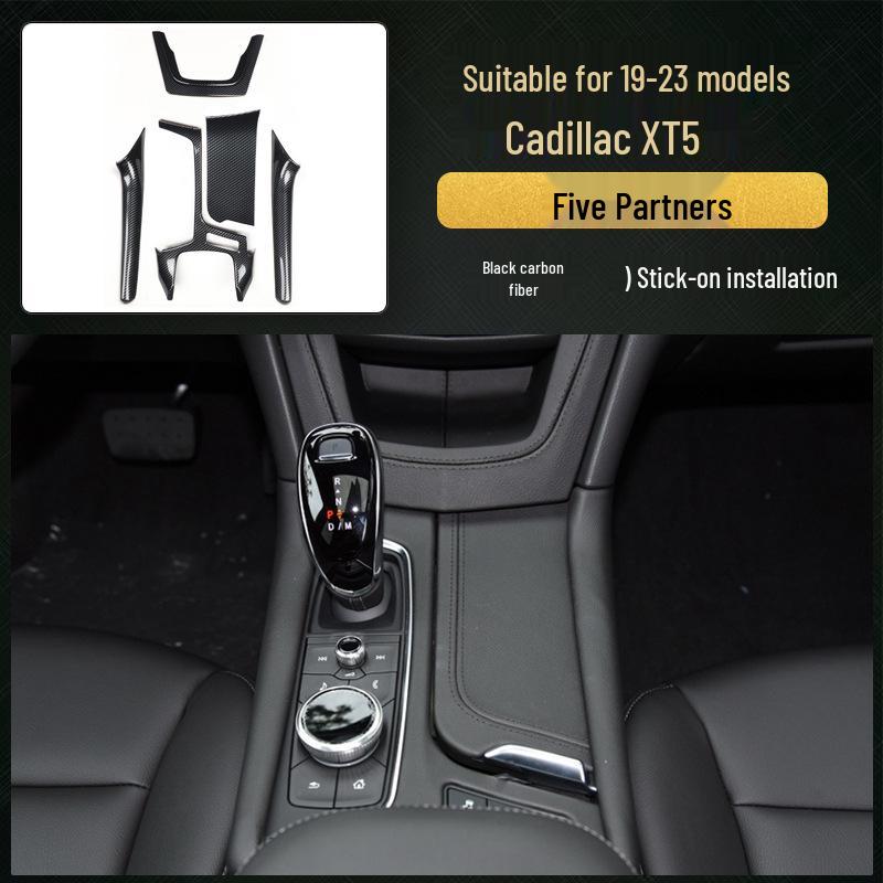 XT5 Kohlefaser-Imitation Pfirsichholz Mittelkonsolenverkleidung (2016-23)