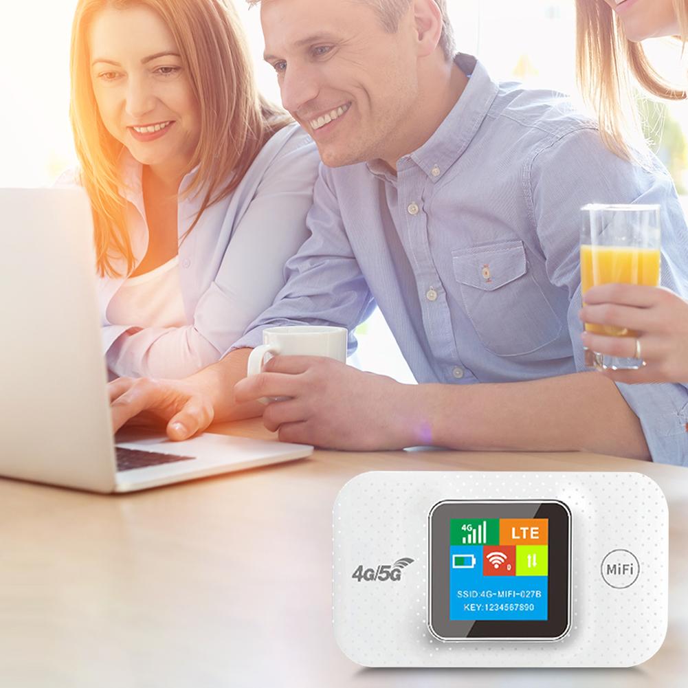 Przenośny hotspot WiFi 4G LTE 3000 mAh 150 Mb/s Kieszonkowy mobilny hotspot Obsługuje 8 do 10 użytkowników ze slotem na kartę SIM Mini hotspot zewnętrzny