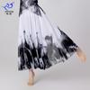 Ink painting dance skirt Classical dance gauze skirt Ballroom dance skirt Mesh swinging skirt Stage performance Competition uniform