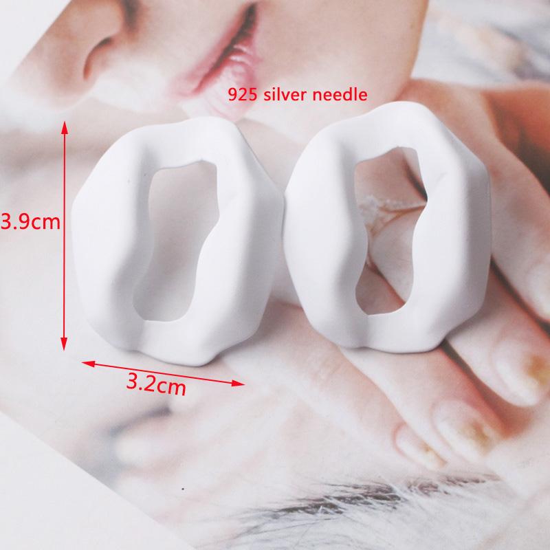 New Square Long Hanging Earrings for Women Colorful Enamel Geometric Statement Dangle Earrings Girls Drop Earrings pendientes