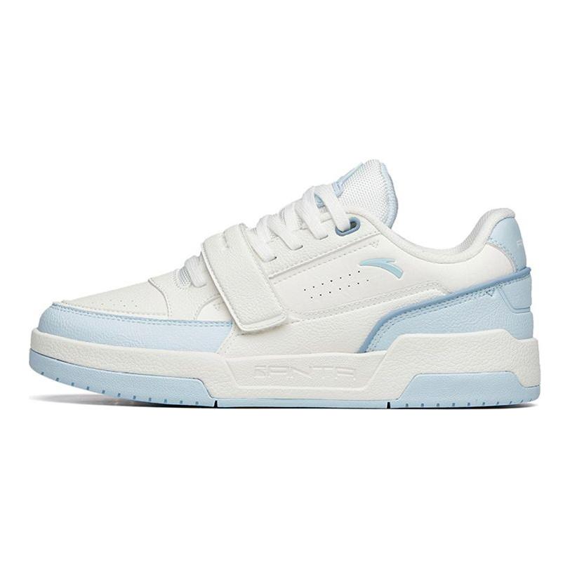 Anta Lifestyle Series Warmth And Anti-Slip Low-Top Sneakers Women Sneakers White Blue 922218067-3