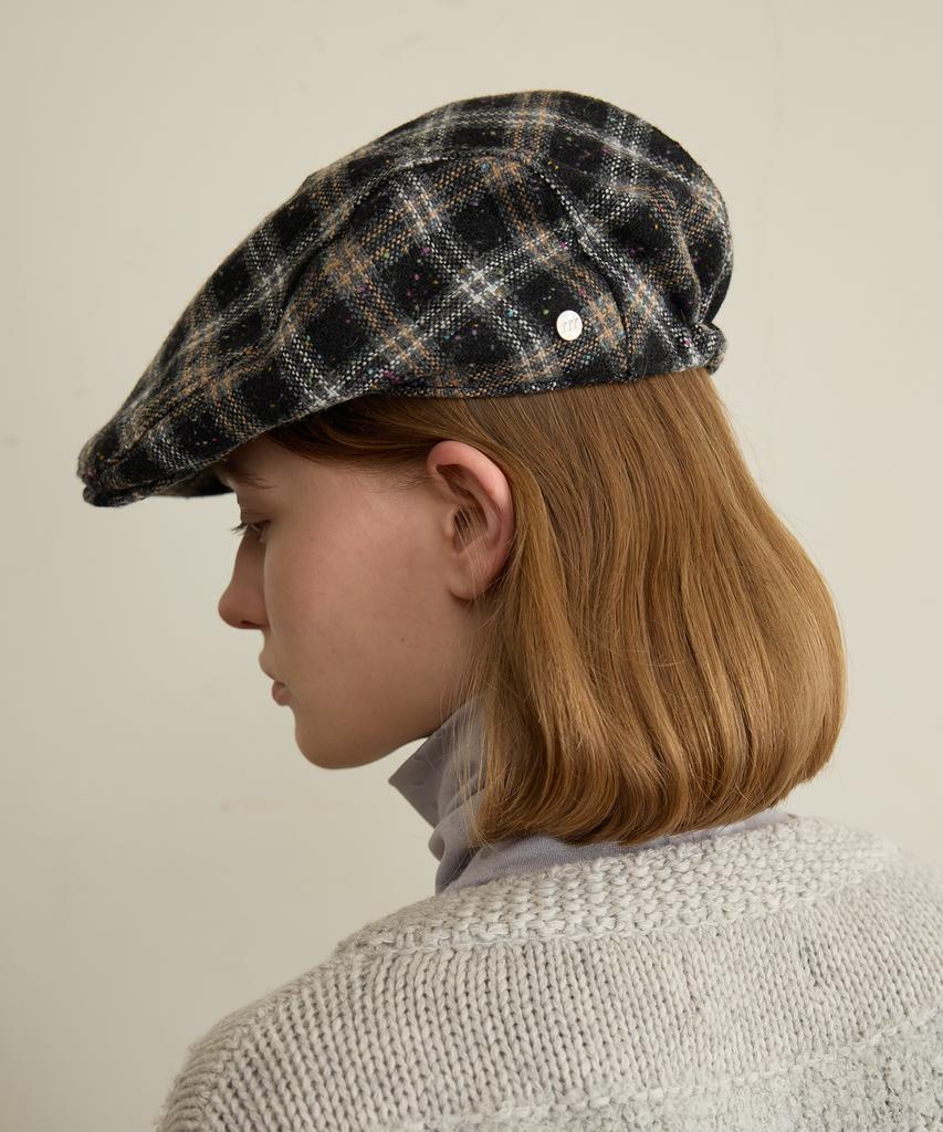 FUNFROMFUN Check Hunting Cap, Black