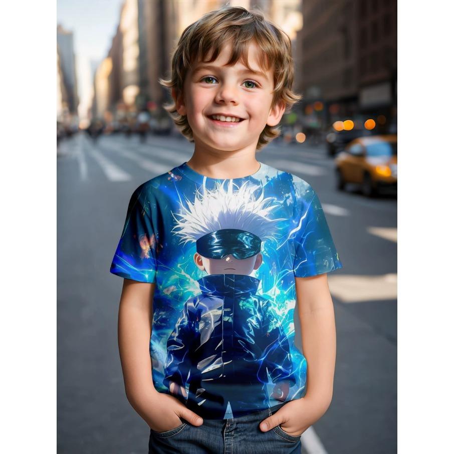 4-15 Years Old T Shirts Cartoon Comfortable Polyester Boys Girls Children Long Sleeve T-Shirt Cartoon 3D Printed T Shirt Kids Clothing