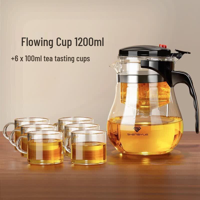 Youluo Glass Teapot with Infuser for Home Tea