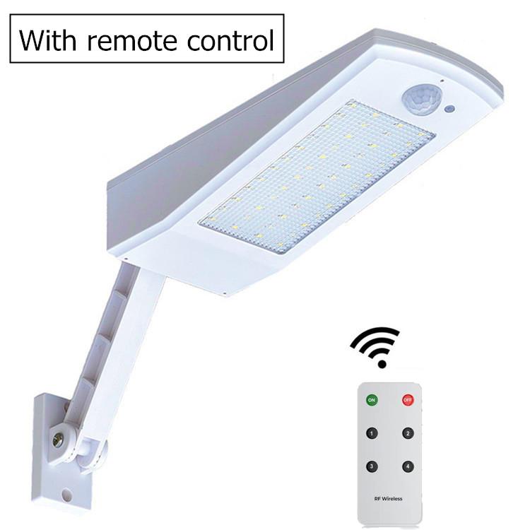 Iluminare cu panou solar îmbunătățit, în aer liber, impermeabil, iluminat stradal stâlp rotativ, iluminat solar de perete cu 4 moduri pentru calea de grădină.