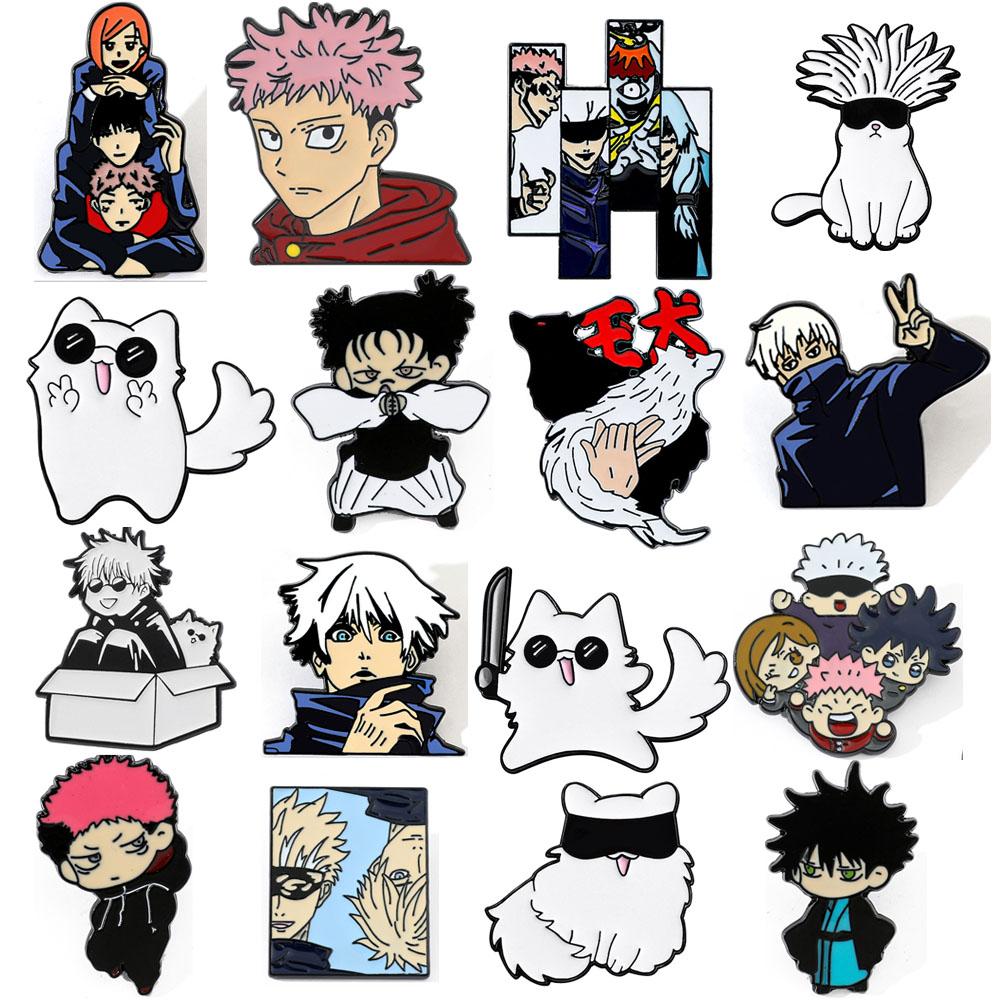 Anime Cartoon PCS Enamel Pins Custom Brooches Lapel Badges Animal Funny Jewelry Gifts for Kids Friends