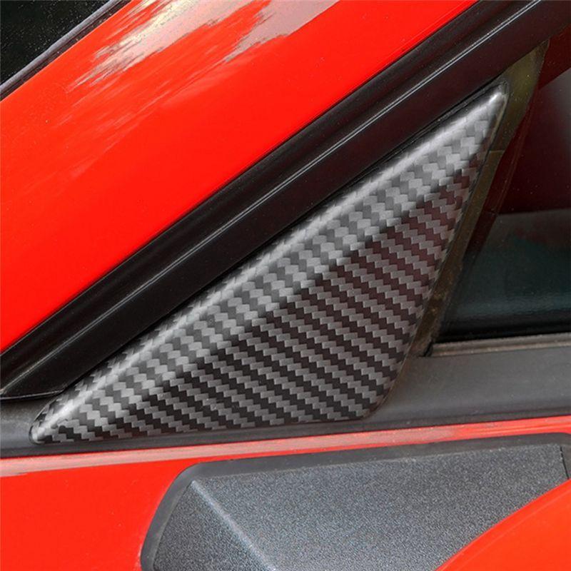 For Ford Mustang A Pillar Panel Trim For Ford Mustang Carbon Fiber For Ford Mustang Car Accessories