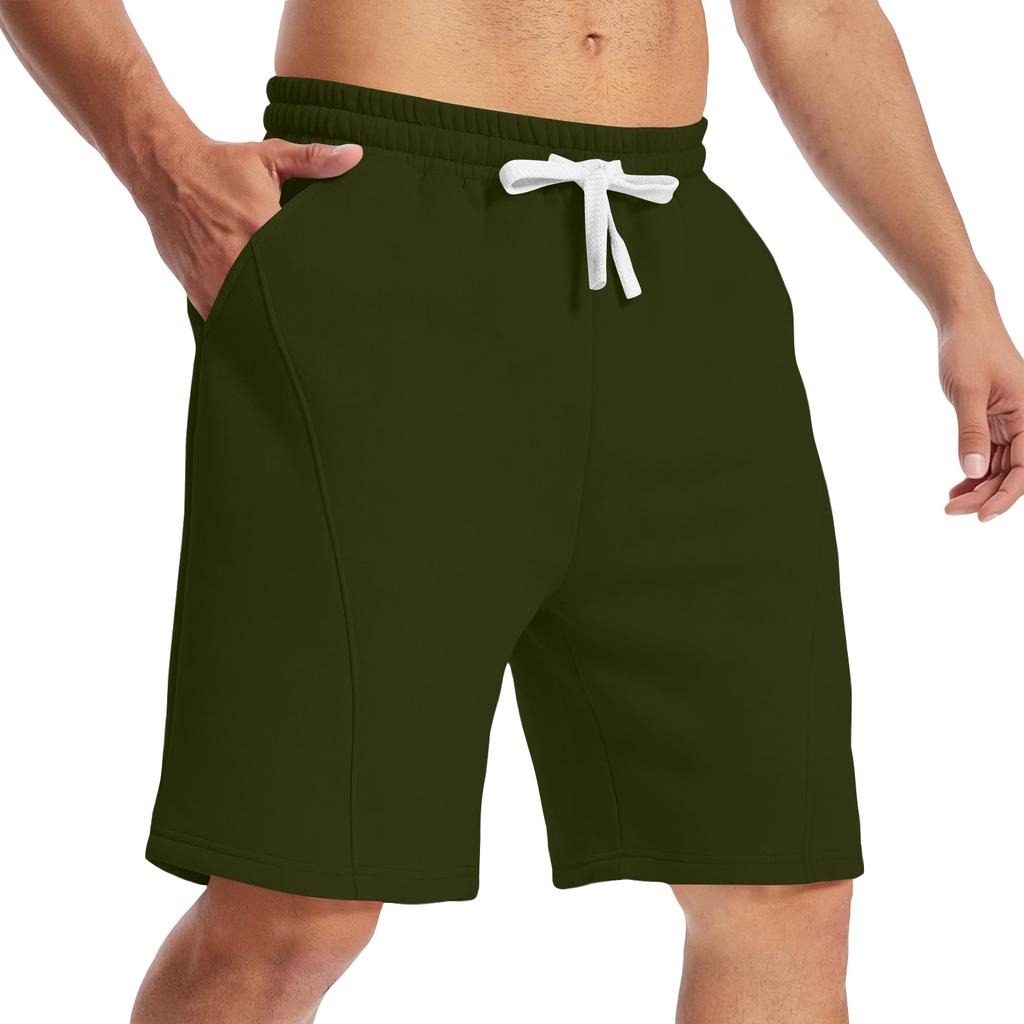 Men's Casual Athletic Shorts Elastic Waistband Drawstring Pockets Lightweight Comfortable Fit Gym Running Workout Sportswear