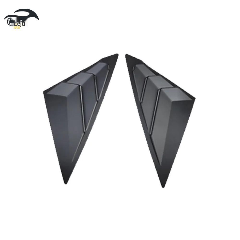 Glossy Black Rear Triangle Louvers for 2022 Honda 11th Gen Civic (Sport Version)
