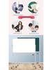 Dual-Sided Magnetic Whiteboard & Blackboard, Mobile Stand, Erasable, for Home, Office, or Classroom.