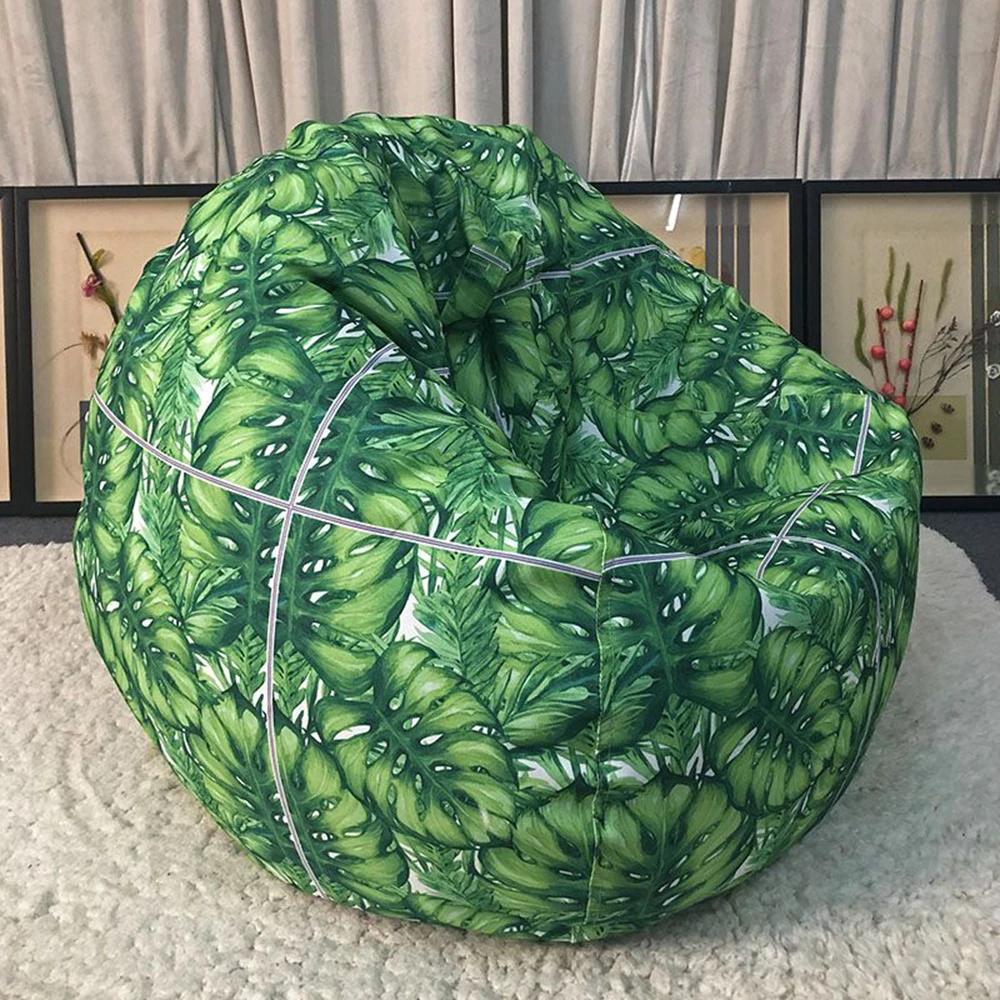 Outdoor Color Printed Inner Coat Does Not Contain Particles Waterproof Simple Leisure Bean Bag Lazy Sofa Chair Expression City
