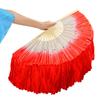 Long Imitation Belly Dancing Fan 26cm Performance Fan Hot Sell Gradient Color  Dance Bamboo Fans