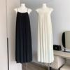 Women Summer Spaghetti Strap Pleated Sleepdress Female Sexy Loose Pajamas Home Clothing Can Be Wear Out