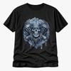Skull Biker T Shirt Motorcycle Chain Engine Gothic Graphic Tee