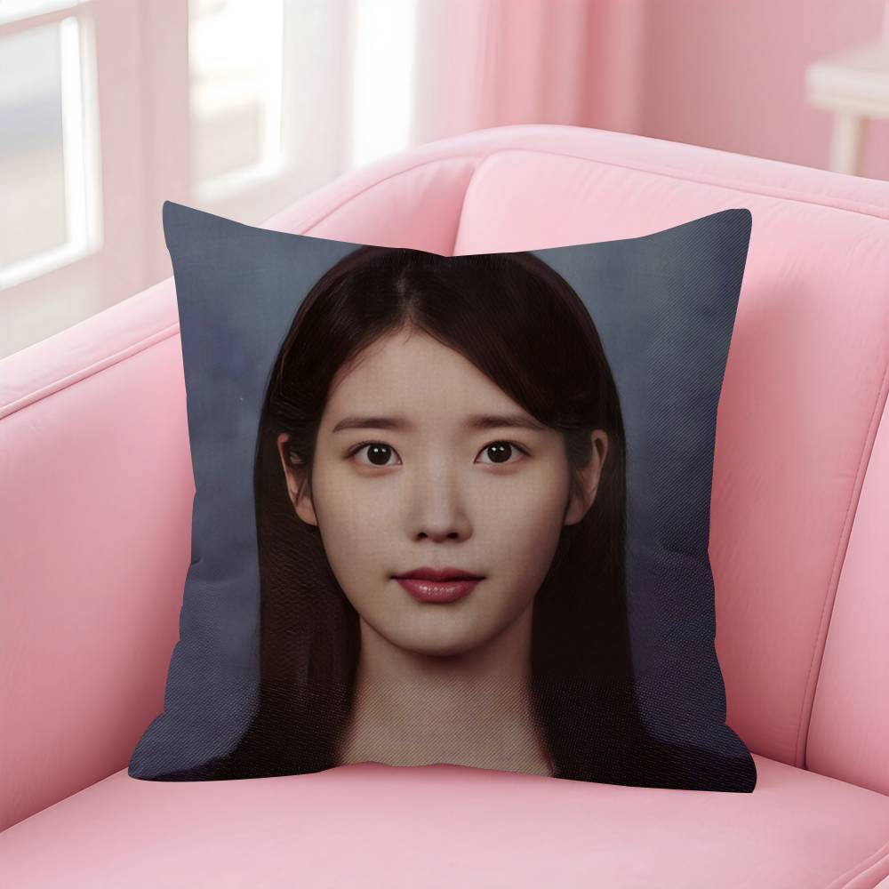 Pillowcase Toon Gift Cushion Cover Bedroom Home Sofa Chair Seat Decor Pillow Case Korean Singer Lee Ji Eun Iu