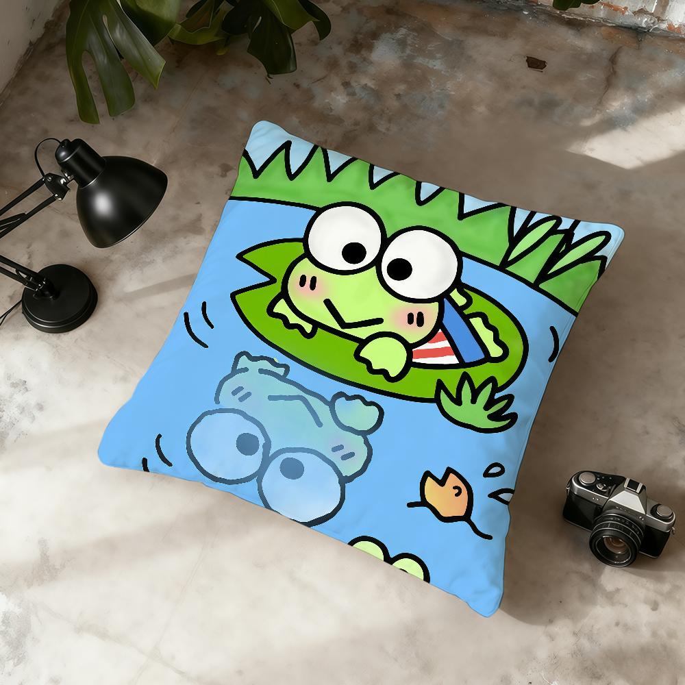 

Cute KKero KKeroppiES SLO cushion cover Home Office Convenient Nordic Simplicity Hit With Zipper Cushion Cover 30x30cm 12x12in