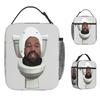 Funny K-KanyES W-Wests Lunch Bag Fun Lunch Box Office Convenient Tote Food Bags For Men Waterproof Designer Cooler Bag