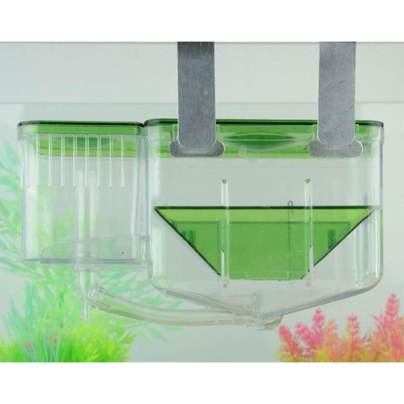 Pet Hatchery Isolation Mesh Box Fish Breeding Incubator Hanging Net Separate Container Aquarium